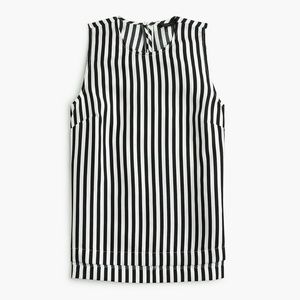 J. Crew Striped Silk Tank Top